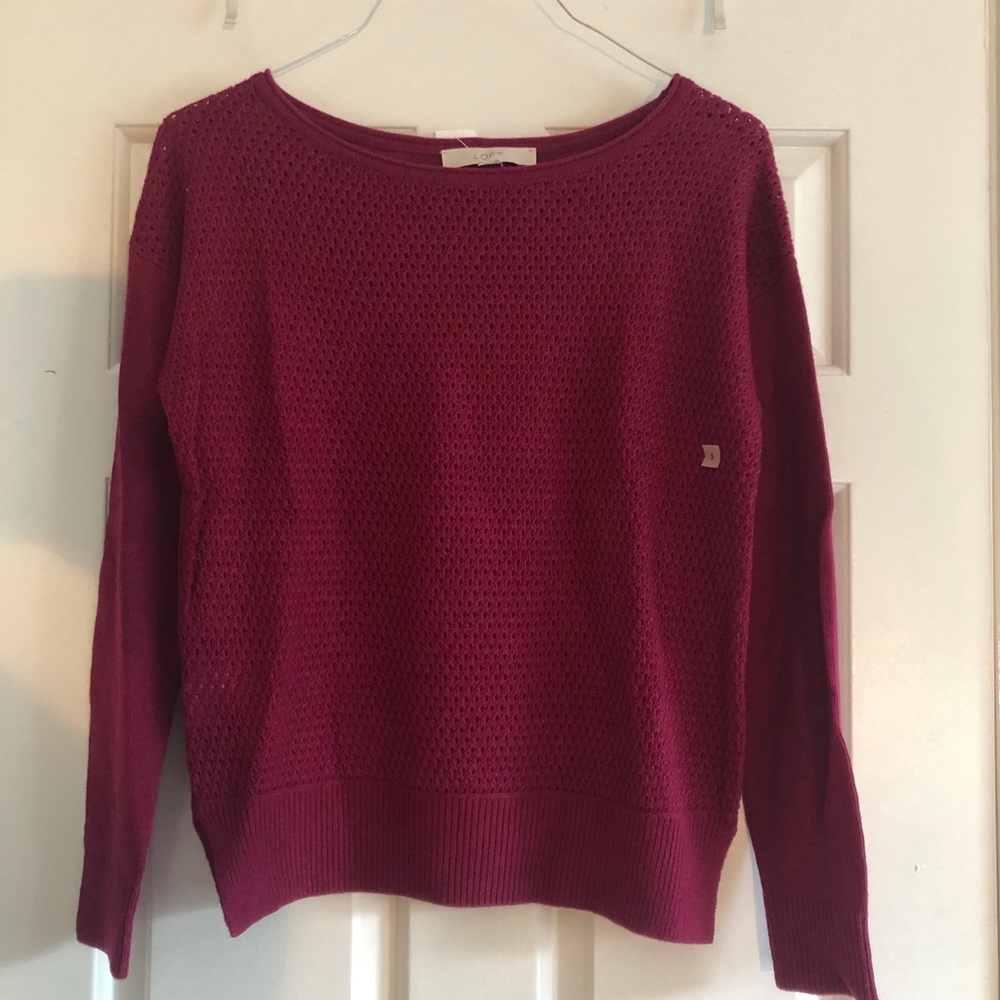 NWT Loft fuchsia sweater - S